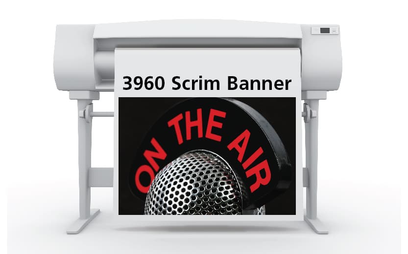 1) 60 x 60' Roll - Scrim Banner - 2 Core