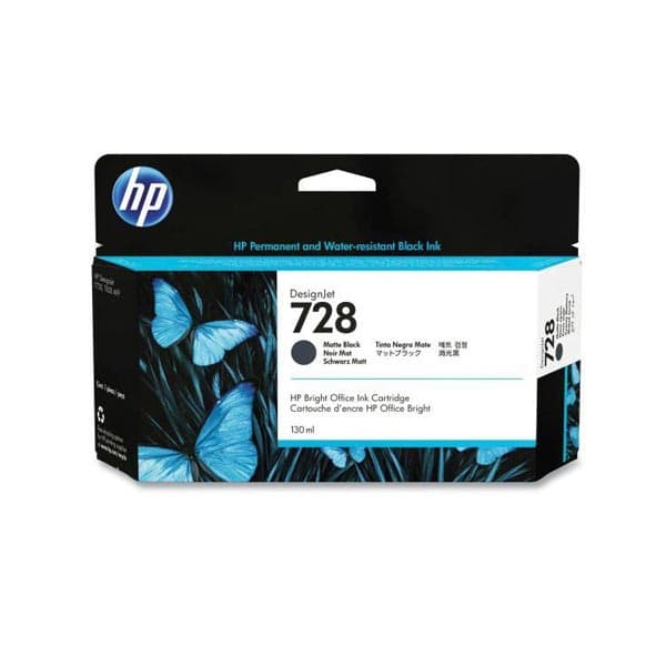 HP 728 Black Original Ink Cartridge (130 ml)
