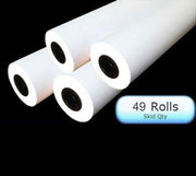 34 in. x 500 ft.  20 lb. Opaque White Bond (430) (44 Rolls)