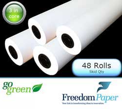 22 in. x 500 ft.  Eco-Friendly 20 lb. Recycled Laser Bond (433) (44 Rolls)