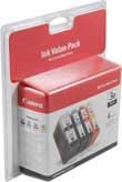 BCI-3eBlack Ink Tank 4/Pack