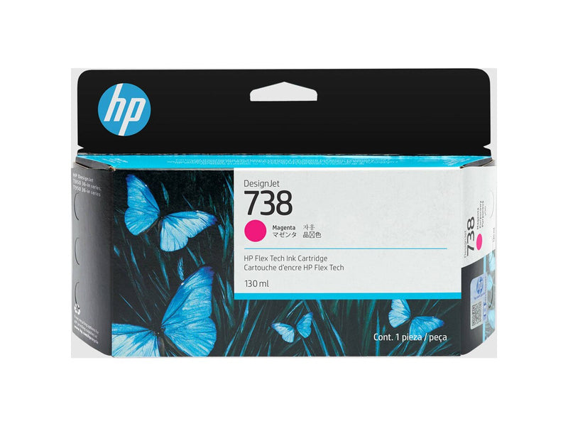 HP 738 130 Mil Magenta DesignJet Ink Cartridge