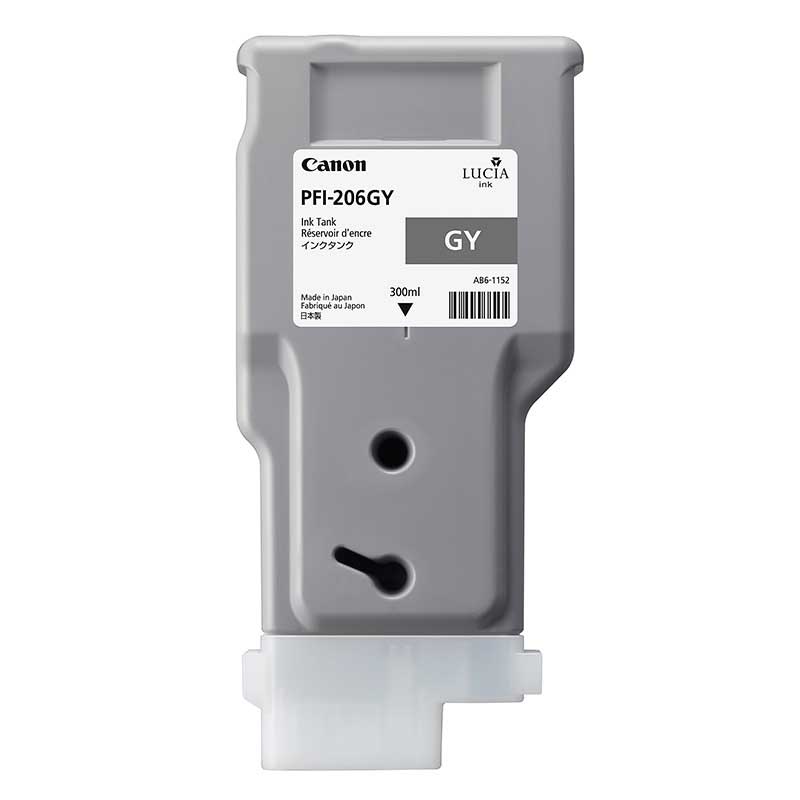 Canon PFI-206GY - Pigment Gray Ink Tank (300 ml)