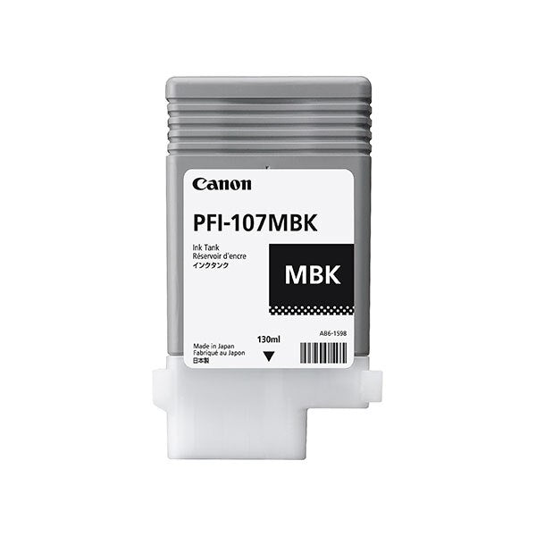 Canon PFI-107MBK - Pigment Matte Black Ink Tank (130 ml)