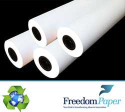24 in. x 150 ft. Eco-Friendly 20 lb. Inkjet Bond Plotter Paper (733) (4 Rolls)