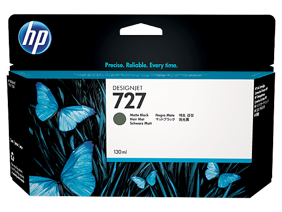 HP 727 Designjet Matte Black Ink Cartridge (130 ml) B3P22A