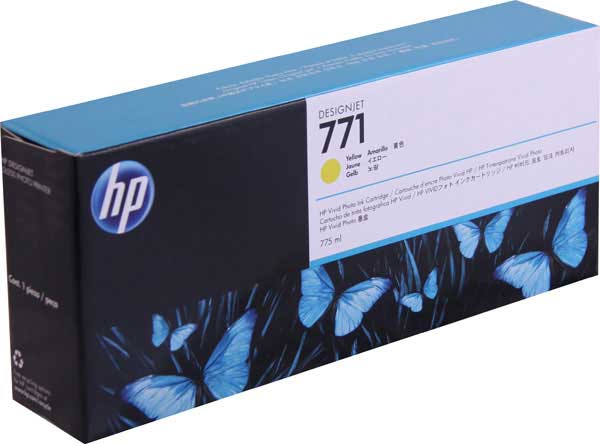 HP 771 Yellow Designjet Ink Cartridge