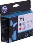 HP 771 Matte Black/Chromatic Red Designjet Printhead