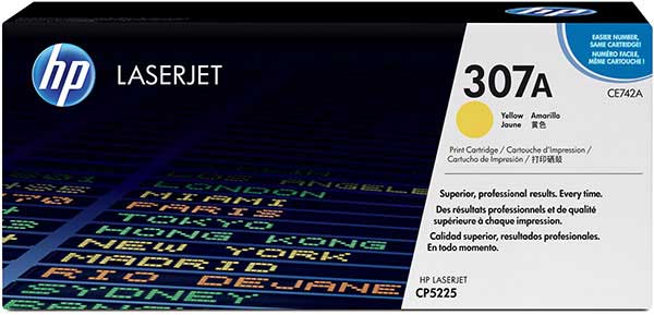 HP CLJ CE742A Yellow Print Cartridge