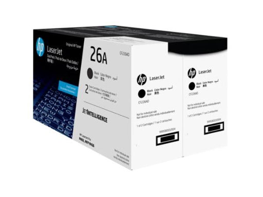 HP 26A 2-Pack Black OEM Toner