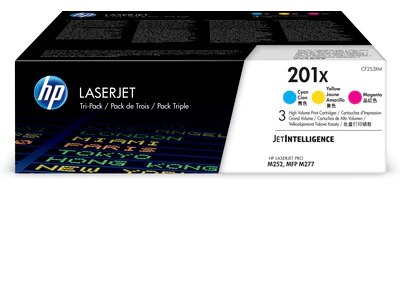 HP 201X 3-Pack XL C/M/Y Tone