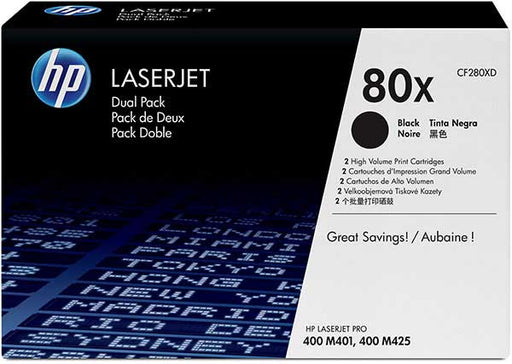 HP 80X Toner Dual Pack (CF280XD)
