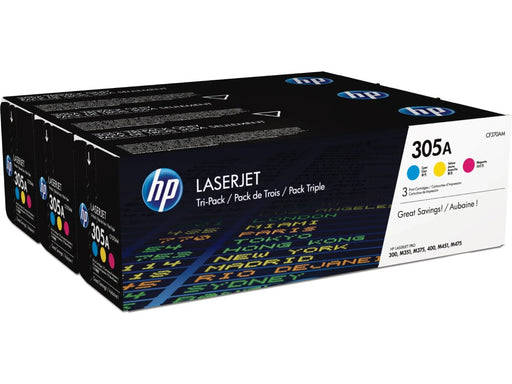 HP 305A 3-Pack C/M/Y Toner