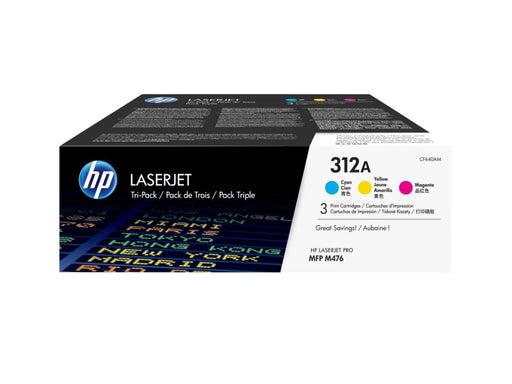 HP 312X 3-Pack C/Y/M Toner Car