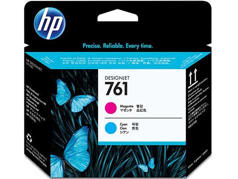 HP 761 Magenta/Cyan Designjet Printhead