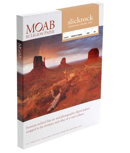 16.54 in. x 23.29 in. (A2) Moab Slickrock Metallic Pearl Photographic Paper 260 gsm (25 Sheets)