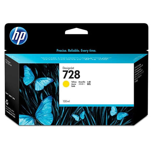 HP 728 Yellow Original Ink Cartridge (130 ml)