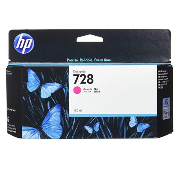 HP 728 Magenta Original Ink Cartridge (130 ml)