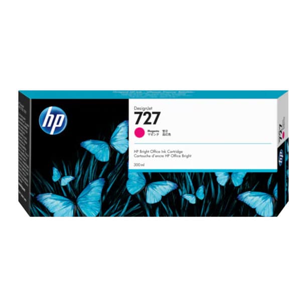 HP 727 Magenta Cartridge (300 ml) F9J77A