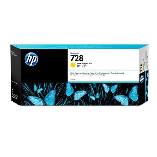 HP 728 Yellow Original Ink Cartridge (300 ml)