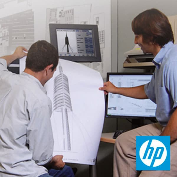 HP Bright White Inkjet Paper, 24 lb., 4.7 mil, 3-in. Core
