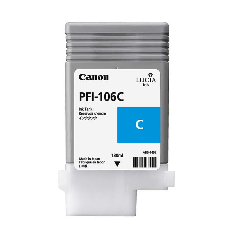 Canon PFI-106C - Pigment Cyan Ink Tank (130 ml)