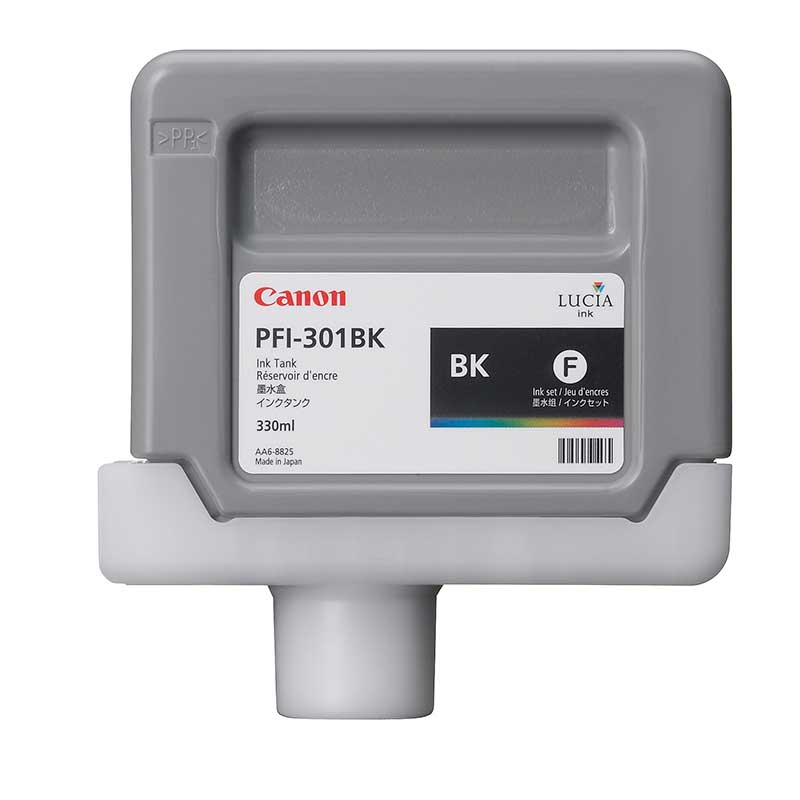 Canon PFI-301BK - Pigment Black Ink Tank (330 ml)