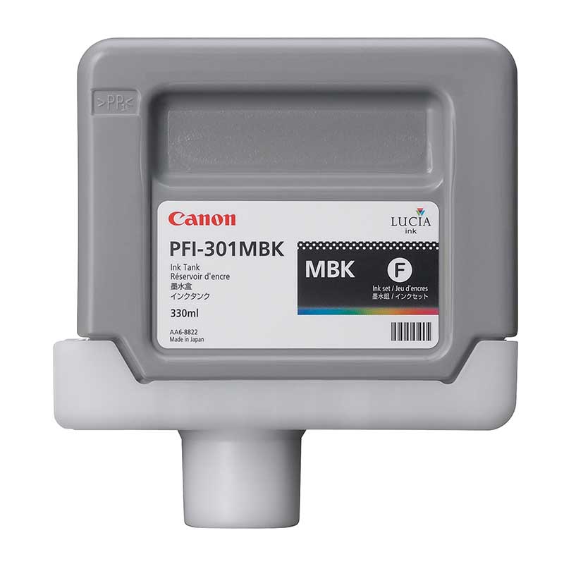Canon PFI-301MBK - Pigment Matte Black Ink Tank (330 ml)