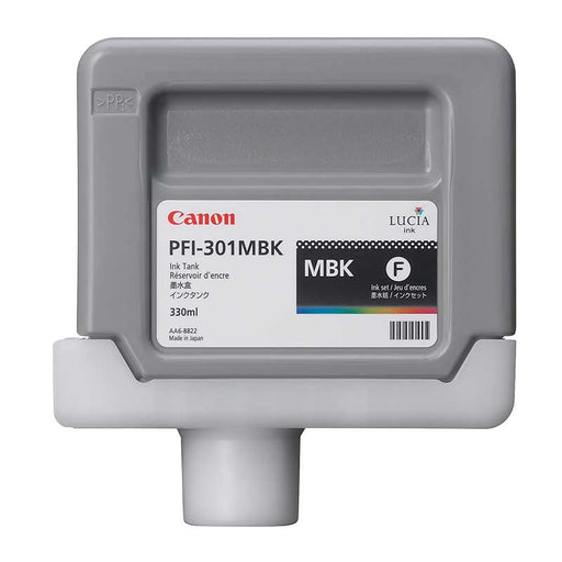 Canon PFI-301MBK - Pigment Matte Black Ink Tank (330 ml)