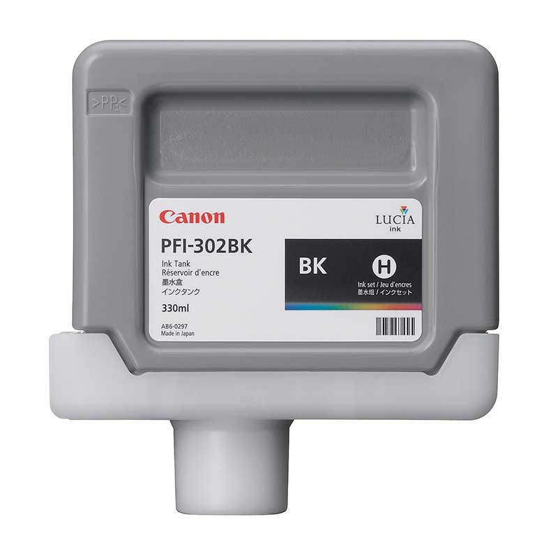 Canon PFI-302BK - Pigment Black Ink Tank (330 ml)