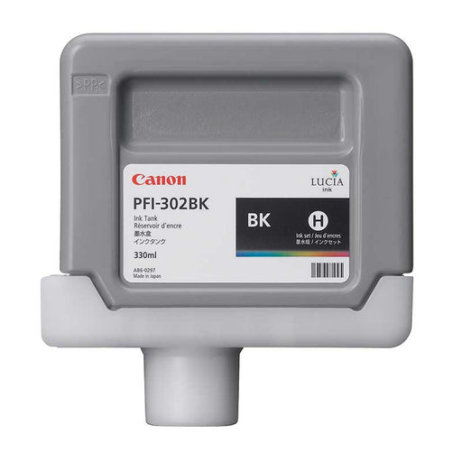 Canon PFI-302BK - Pigment Black Ink Tank (330 ml)