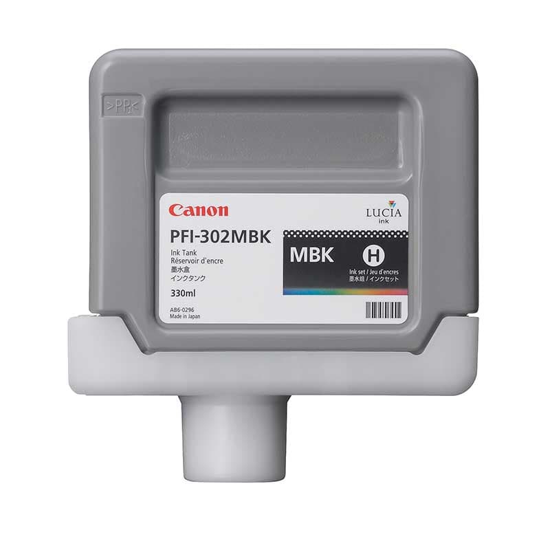Canon PFI-302MBK - Pigment Matte Black Ink Tank (330 ml)