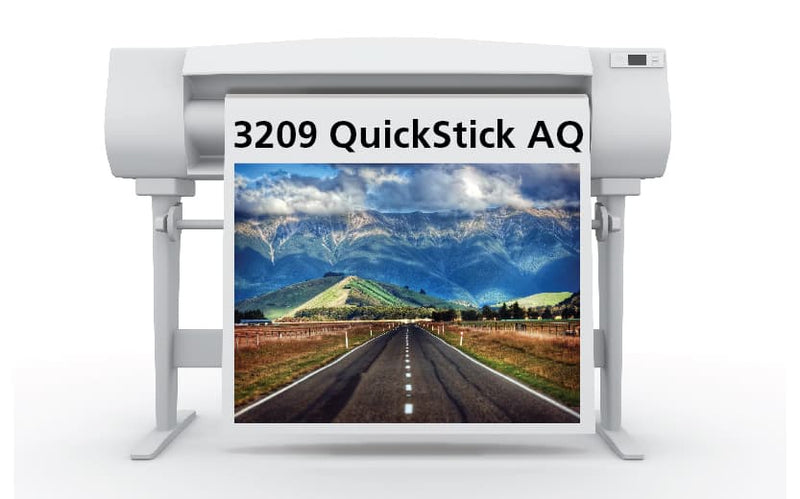 Sihl 3209 QuickSTICK Aqueous Adhesive Backed Fabric, 7 mil